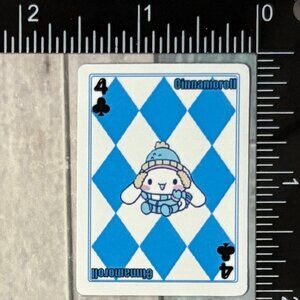 🌀10/$10🌀 Sanrio Poker Card Reusable Waterproof Vinyl Sticker Decal